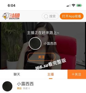 斗鱼主播  小露西西  送飞机群福利