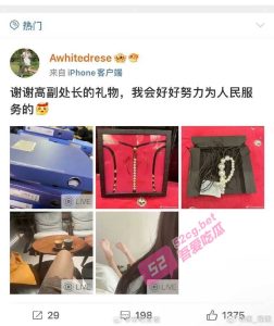 高副处长的礼物！神秘女生微博晒高副处长送的情趣内裤 火上热搜 高处长真会玩儿