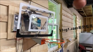 一个支持人工智能的 篮球框