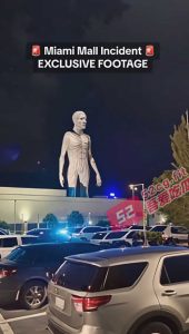 全球热瓜  迈阿密外星人事件 数百辆警车出动，引发了人们四散逃窜的，原来是个“灰色8-10尺高”的生物！！！