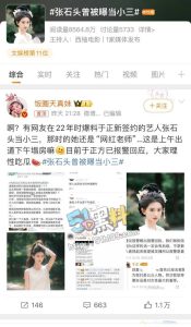 张石头黑料性爱被曝光～刚被于正签约就塌房 这也太巧了！