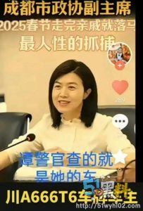 谭谈交通始作俑者成都女贪官田蓉落马 劲爆不雅视频流出！